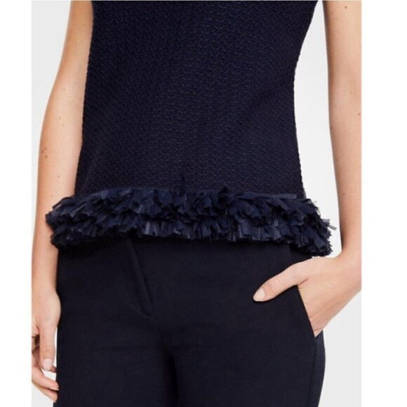 Ann Taylor sleeveless sweater top XSMALL blue NWT - Picture 8 of 16